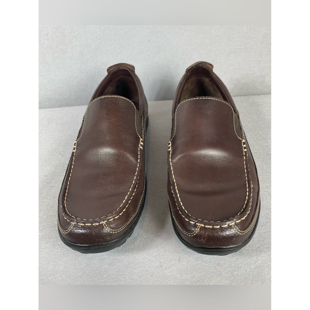Cole Haan Tucker Venetian Dark Brown Leather Slip-On Loafers Mens 11M C04059 - Picture 11 of 12